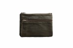 Little dark green leather wallet